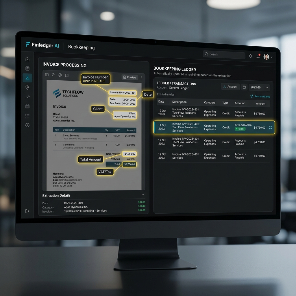 Invoice Reading and AI Accounting Dashboard