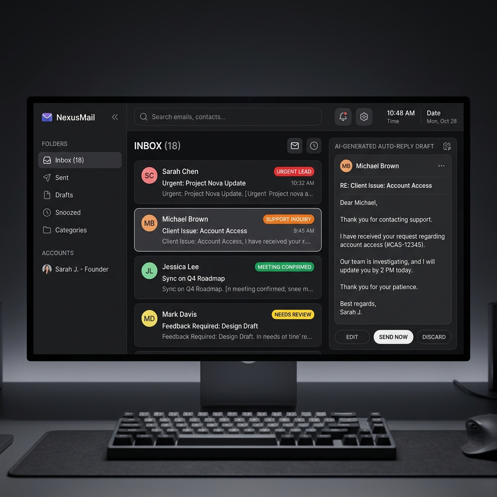AI Email Auto-responder Inbox Dashboard