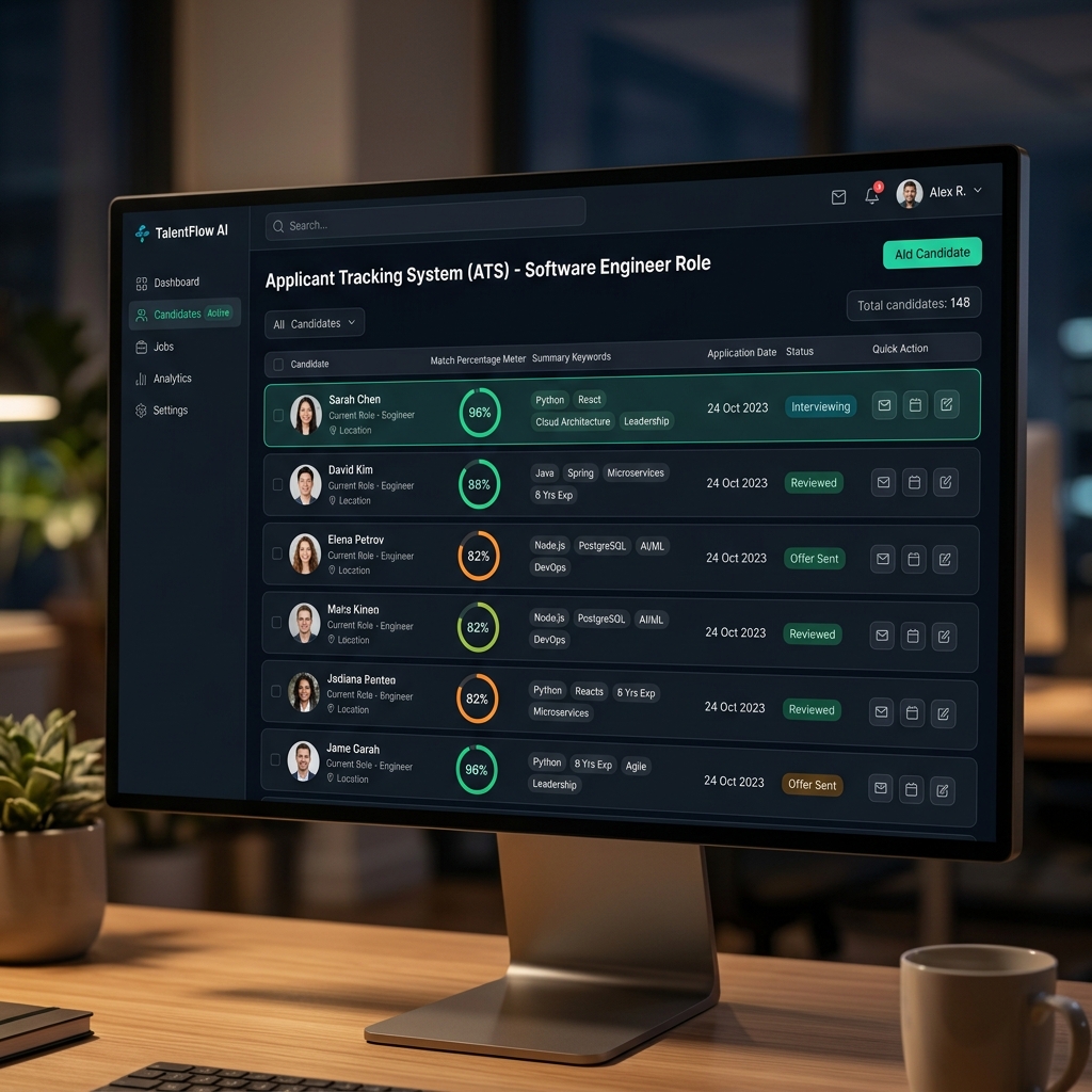 AI HR Resume Filtering Dashboard